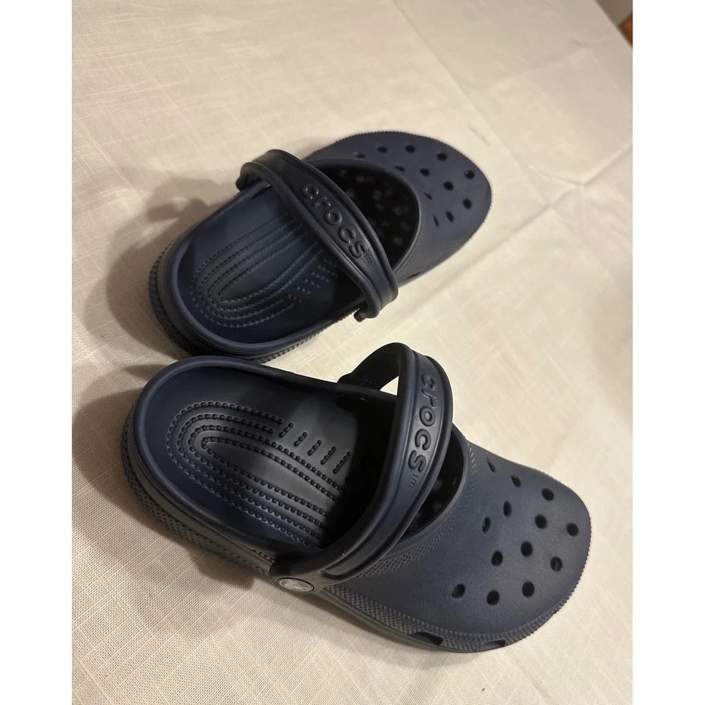 Crocs Classic Clog Navy Blue Slip On Water Shoes Mens 8 Womens 10 10001-410
